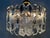 1970's high-end design chandelier. 26 crystal pendants in perfect condition. Marked: Kalmar. . Brass crown in beautiful...