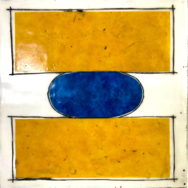 Encaustic Collage Installation by Gina Cochran - "Allies and Alibies" - 16 Panels For Sale - Image 15 of 18