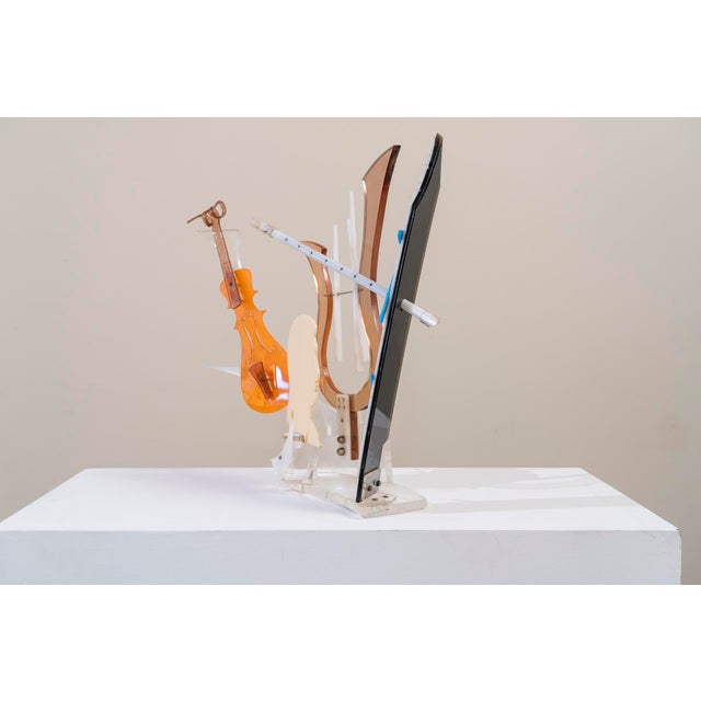 Postmodern Methacrylate Classical Music Sculpture, Spain, 1980 For Sale - Image 3 of 8