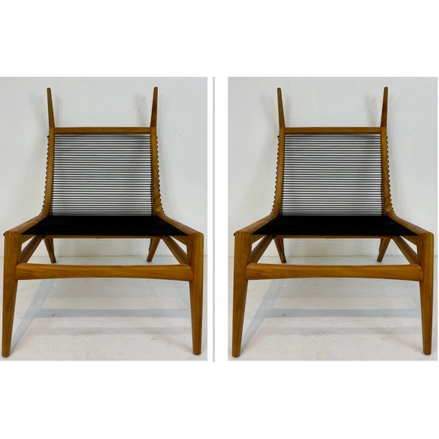 Modern Diablo Teak Lounge Chairs Pair For Sale - Image 9 of 9