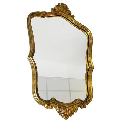 Beautiful vintage mid-century XL Baroque mirror with a gold crest made by Pieterman Schiedam in the 1960s. This...