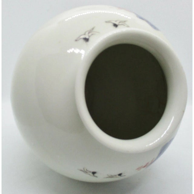 Early 20th Century Chinese Porcelain White and Green Glazed Meiping Vase For Sale - Image 10 of 12