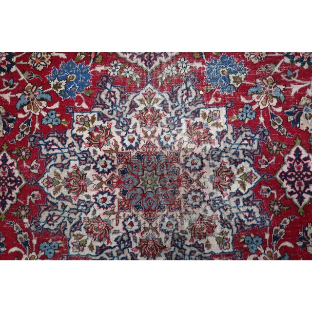 1900s, Antique Persian Tabriz Handmade Rug 10.1' X 13.3' For Sale - Image 12 of 18