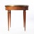 Brown Mid 20th Century Round Table With Brass Gallery and Brass Top Feet For Sale - Image 8 of 10