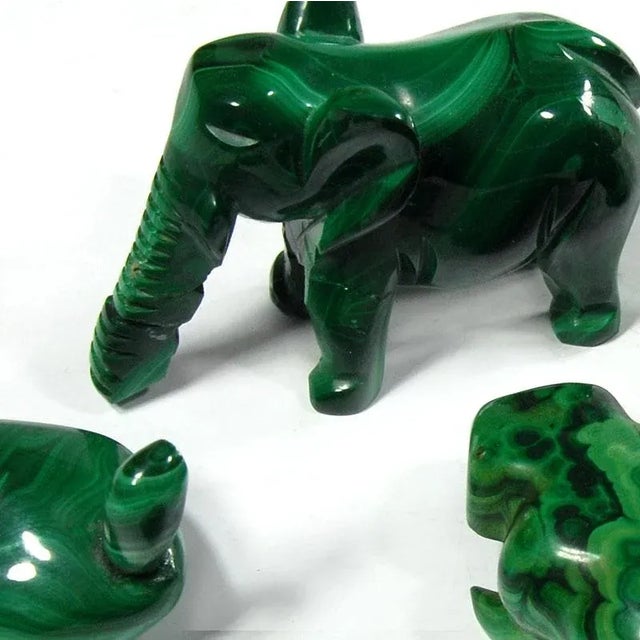 Vintage Malachite Figurines, 1970s, Set of 6 For Sale - Image 4 of 10