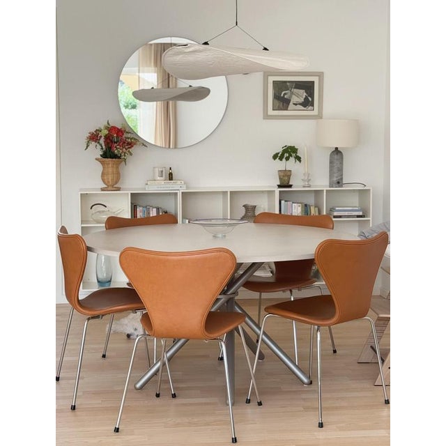 Hector Dining Table 140 with Light Concrete Top and Steel Legs by Eberhart Furniture For Sale - Image 10 of 18