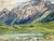 Art Deco Fritz Wucherer Swiss Alps Watercolor Painting, Framed Cabin Landscape, 1941 For Sale - Image 3 of 10