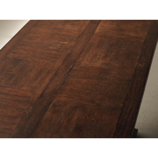Wood Modernist Dining Table, France, 1940 For Sale - Image 7 of 18
