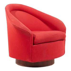 Adrian Pearsall for Craft Associates Mid Century Swivel Lounge Chair