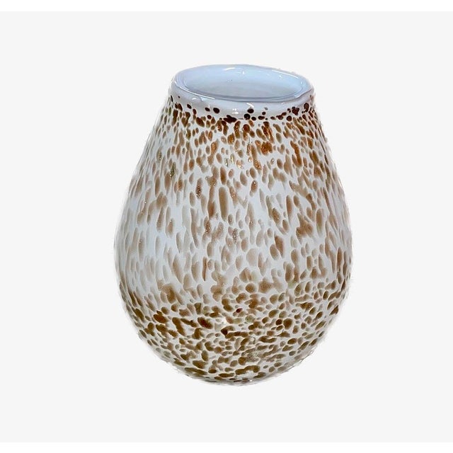 Mid-Century Modern 1970s Mid-Century Mantorp Glasbruk Swedish Confetti Art Glass Vase For Sale - Image 3 of 6