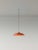 Small red headhat plate pendant lamp by Santa & Cole Dimensions: d 35 x h 9 cm Materials: Metal. Cable lenght: 3mts....