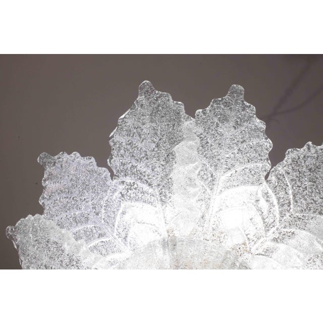 Ischia, Murano Clear Trasparent Vintage Glass Ceiling Light, 1970s For Sale - Image 6 of 12