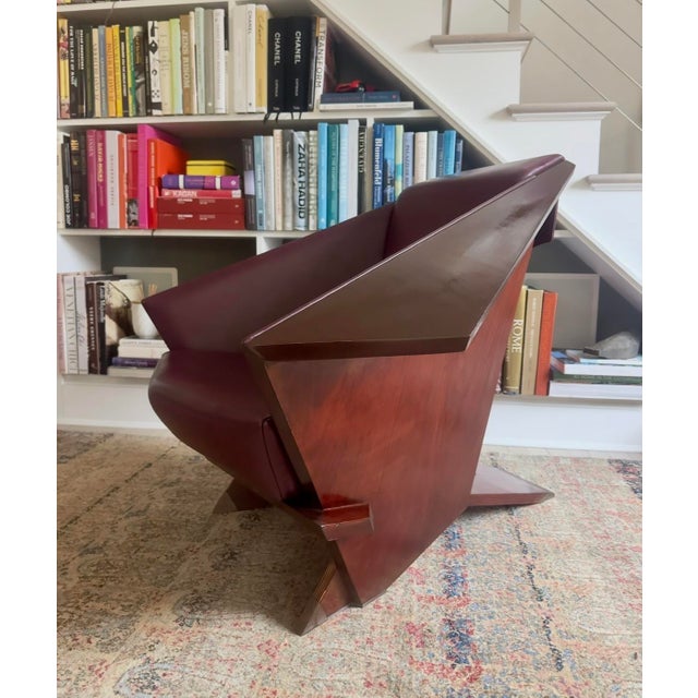 Wood 1980s Mid-Century Modern First Edition Frank Lloyd Wright Taliesin Chairs by Cassina, Numbered and Signed For Sale - Image 7 of 14