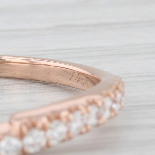 Neil Lane 0.47ctw Diamond Wedding Band Ring Guard Size 5.5 Stackable For Sale In Greensboro - Image 6 of 8