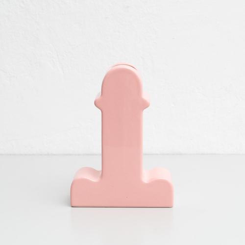 Pink Ceramic Shiva Flower Vase by Ettore Sottsass for BD Barcelona, 2015 For Sale - Image 3 of 16