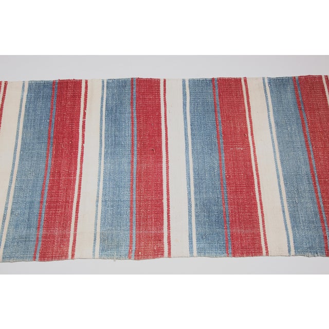 1980s Handmade Vintage Stripe Design Runner Kilim -2' X 10' 1'' For Sale In Tampa - Image 6 of 9