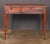 English Serpentine Bow Front Writing Desk or Side Table of Inlaid Mahogany For Sale - Image 9 of 14