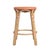 Spritely Home Accent Furniture Tobias 24 in. Seat Height Round Rattan Backless Counter Stool, Orange/White Dot/ Natural Rattan Frame For Sale - Image 4 of 7