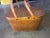 Vintage Woven Diamond Pattern Mid-Century Picnic Basket For Sale In West Palm - Image 6 of 8