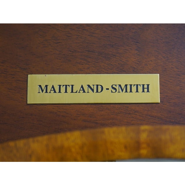 Maitland Smith Sheraton Style Kneehole Design Mahogany Sideboard For Sale - Image 18 of 18