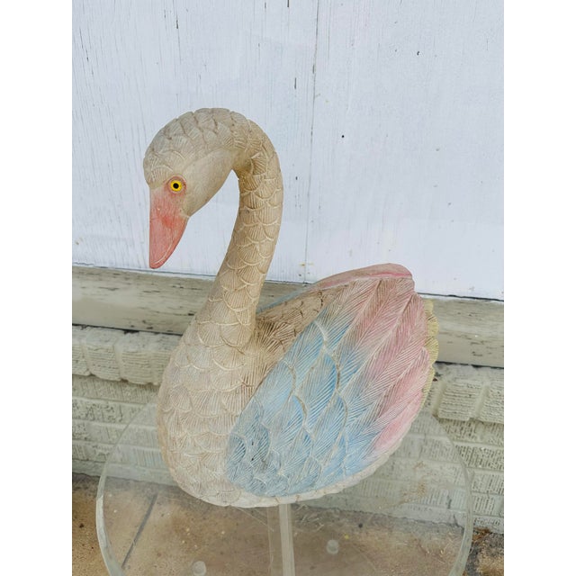 Wood Vintage Swan For Sale - Image 7 of 7
