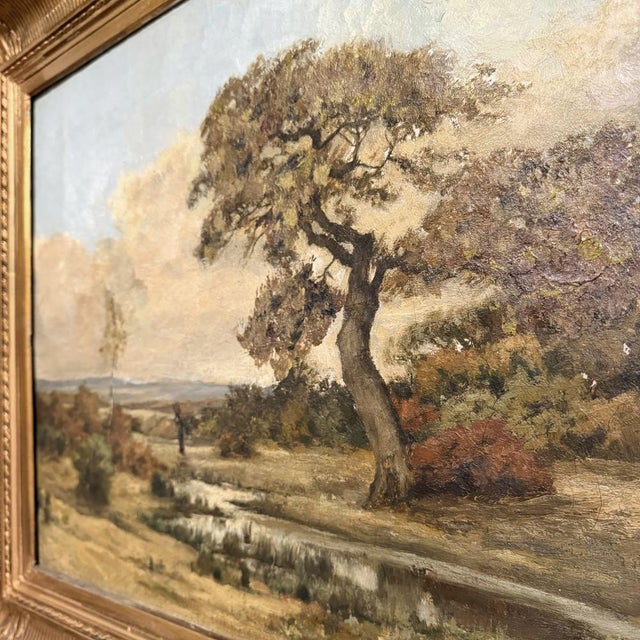 19th Century Oil Painting on Canvas in Original Gilt Frame by Théodore Baron (1840–1899) For Sale - Image 11 of 16