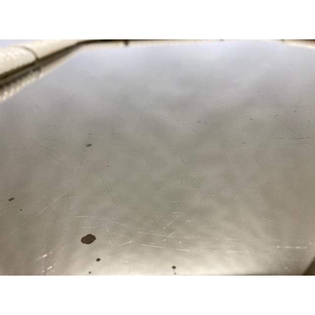 Large White Ceramic and Brass Coffee Table by Tommaso Barbi, 1970s For Sale - Image 15 of 16