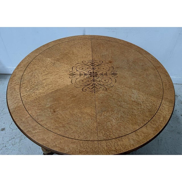 Charles X Style Dining Table in Maple For Sale - Image 10 of 15