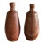A Rangel Portuguese Stoneware Bottles (Pair). Handmade Rustic Ceramic Vases. Wheel Thrown. 1970 Probably Used for Olive Oil. For Sale