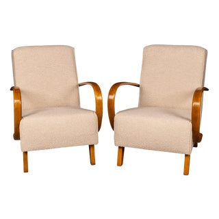 Vintage Halabala Lounge Chairs, 1930, Set of 2 For Sale