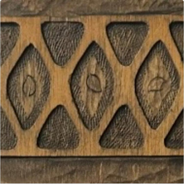 Moroccan Hand Carved Vintage Moroccan Wooden Wall Art For Sale - Image 3 of 4