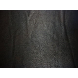 Ralph Lauren Black Espresso Distressed Cowhide Leather Upholstery - 55.1 SF For Sale