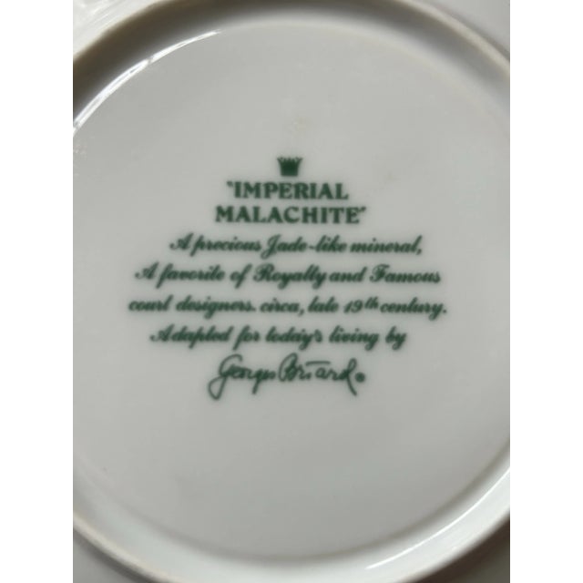 Mid 20th Century George Briard “Imperial Malachite” Saucers - a Set of 4 For Sale In New Orleans - Image 6 of 6