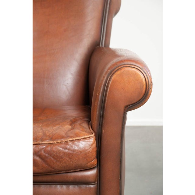 Club Chair in Sheepskin Leather For Sale - Image 9 of 14