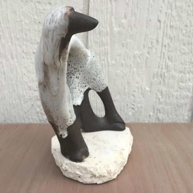 Mid-Century Modern 1960s Figurative Dega Art Pottery Hound Sculpture For Sale - Image 3 of 7