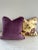 Shabby Chic Set of 2 Silk Floral Pillows in Bernard Thorp Fabric For Sale - Image 3 of 6