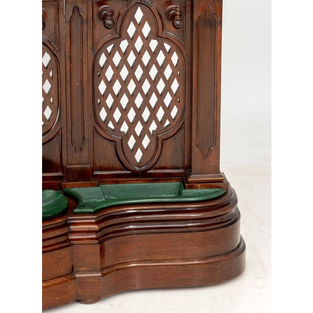 Brown American Gothic Style Rosewood Hall Tree For Sale - Image 8 of 15