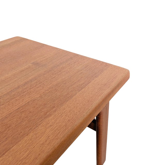 Wood Mid-Century Teak Coffee Table from Niels Bach For Sale - Image 7 of 9