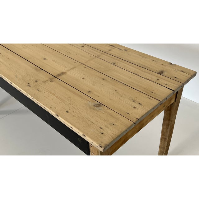 French Rustic Country House Table, 1940s For Sale - Image 4 of 11