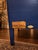Vintage Gettysburg Furniture - Navy Blue Vanity With Mirror For Sale - Image 10 of 12