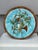 19th Century pair of large Majolica platters with hunting trophies Onnaing. One with an hare , horn and Bird , leaves ,...