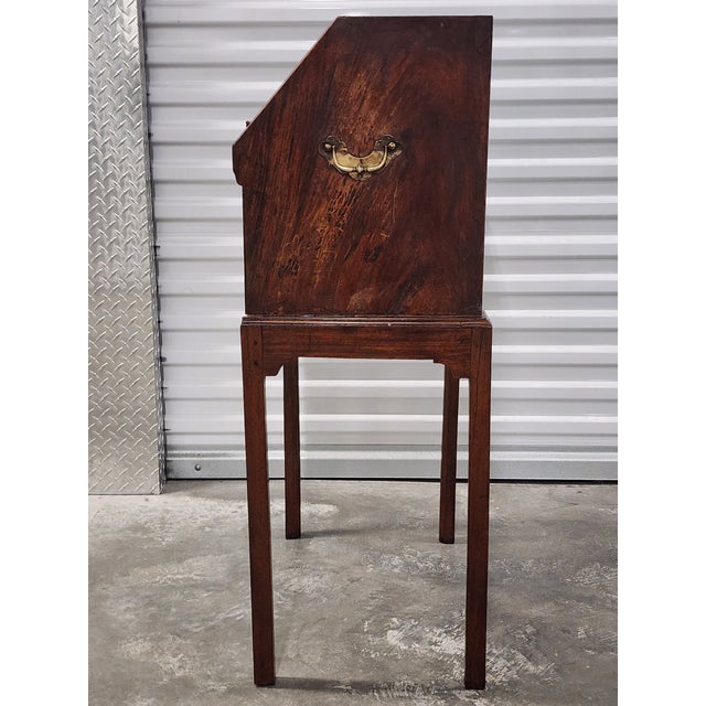 Wood Antique 18th Century Chinese Export Padouk Bureau For Sale - Image 7 of 18