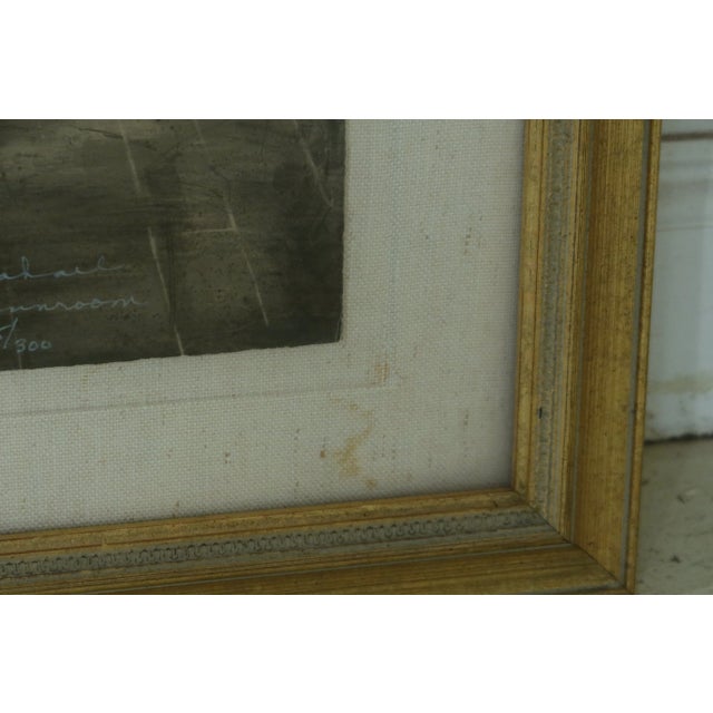 1980s Matted & Artist Signed Art on Hand Made Paper For Sale - Image 5 of 10