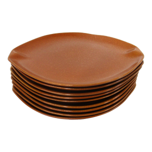 Ben Seibel Raymor Large Plates for Roseville Pottery 9 Piece Set
