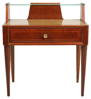 Mid-Century Walnut Nightstand, 1940s