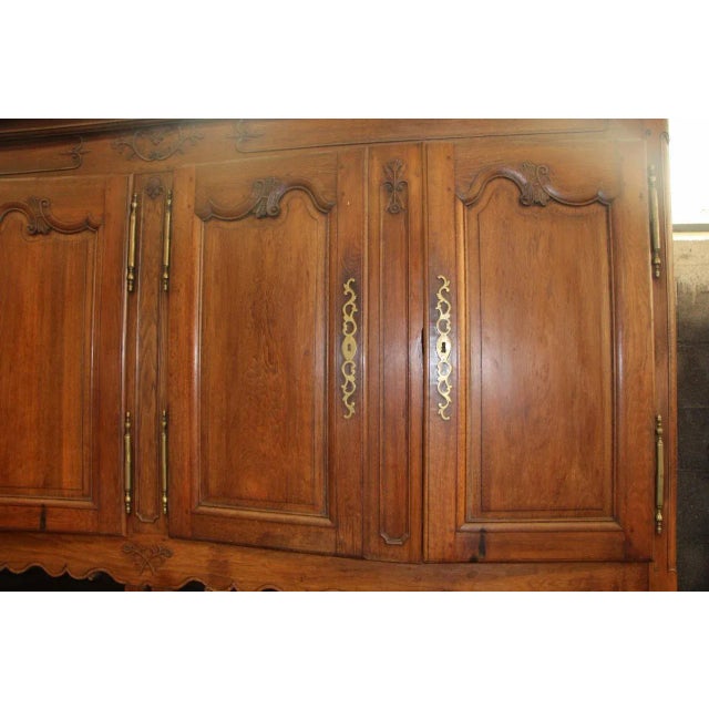 Antique French Oak and Wood Buffet For Sale - Image 5 of 13