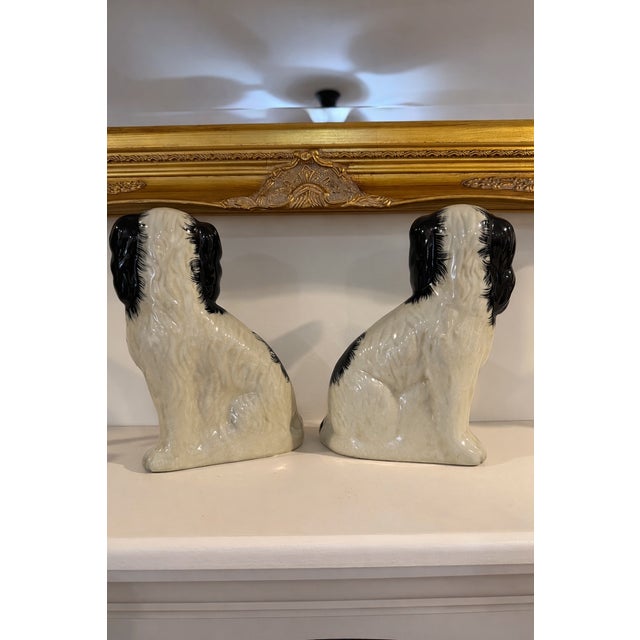 Black Staffordshire Dogs - A Pair For Sale - Image 8 of 13