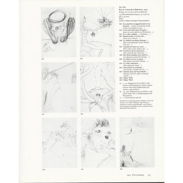 Salvador Dali, The Flagrant City, Original Color Drypoint Etching, 1973 For Sale - Image 8 of 9