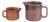 Stoneware Pitchers with Brown Glaze by Ulla Procopé for Arabia, 1970s, Set of 2 For Sale