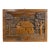 Vintage Honduran Hand-Carved Wood Village Relief Wall Sculpture Plaque Folk Art For Sale